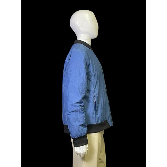 FLX Lightweight Bomber Jacket City Denim Blue Size XL New with Tag - Picture 3 of 9